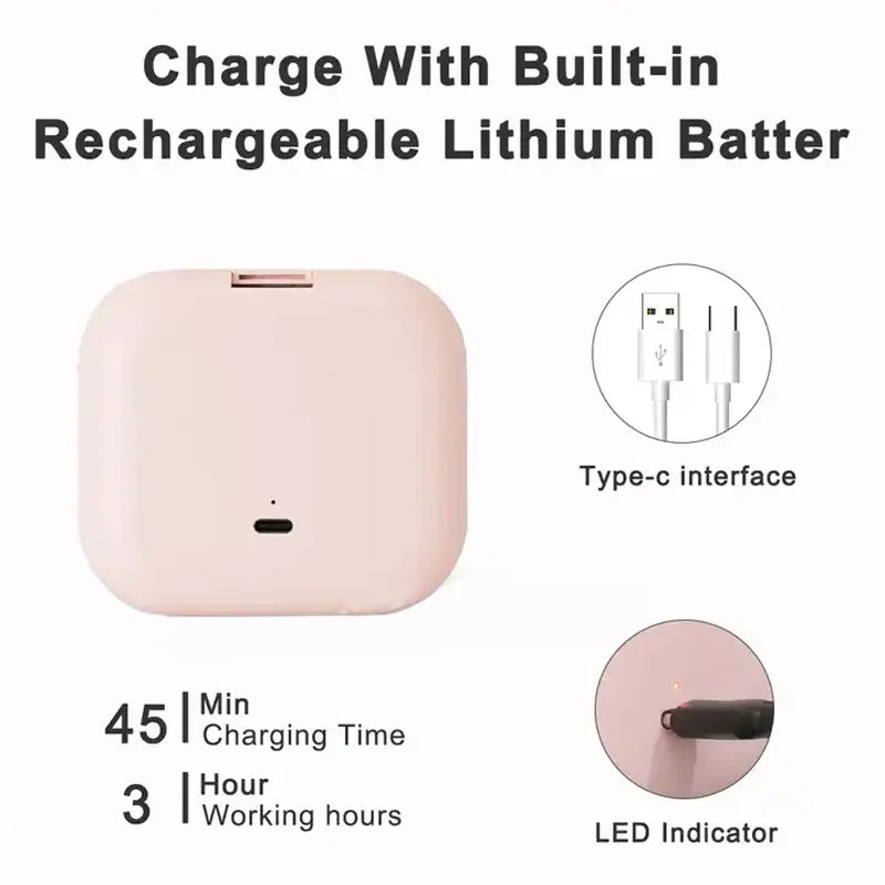 Compact LED Travel Makeup Mirror – 2X Magnifying, Foldable & Portable